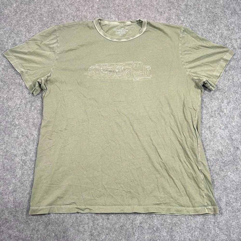 Vineyard Vines‎ Green Truck Graphic Short Sleeve Island T-Shirt Men's Size XL